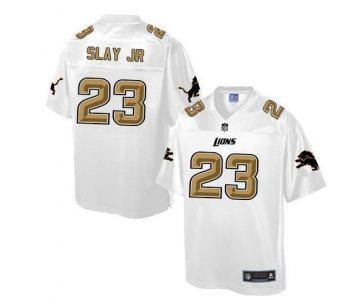 Nike Lions #23 Darius Slay JR White Men's NFL Pro Line Fashion Game Jersey