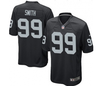 Men's Oakland Raiders #99 Aldon Smith Black Team Color NFL Nike Game Jersey