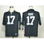 Nike Oakland Raiders 17 Denarius Moore Black 2012 Nike NFL Game Jersey