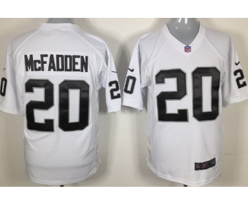 Nike Oakland Raiders #20 Darren McFadden White Game Jersey