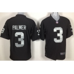 Nike Oakland Raiders #3 Carson Palmer Black Game Jersey