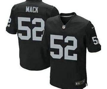 Nike Oakland Raiders #52 Khalil Mack Black Game Jersey