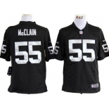Nike Oakland Raiders #55 Rolando McClain Black Game Jersey