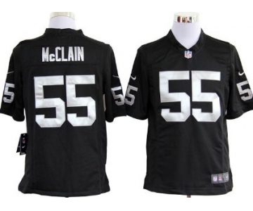 Nike Oakland Raiders #55 Rolando McClain Black Game Jersey