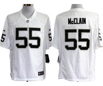 Nike Oakland Raiders #55 Rolando McClain White Game Jersey