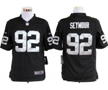 Nike Oakland Raiders #92 Richard Seymour Black Game Jersey