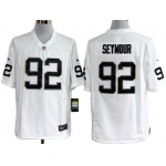Nike Oakland Raiders #92 Richard Seymour White Game Jersey
