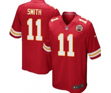 Nike Kansas City Chiefs #11 Alex Smith Red Game Jersey
