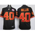 Nike Kansas City Chiefs #40 Peyton Hillis Black Game Jersey