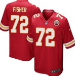 Nike Kansas City Chiefs #72 Eric Fisher Red Game Jersey