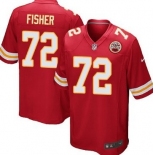 Nike Kansas City Chiefs #72 Eric Fisher Red Game Jersey