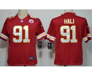 Nike Kansas City Chiefs #91 Tamba Hali Red Game Jersey
