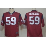 Nike Houston Texans #59 Whitney Mercilus Red Game Jersey