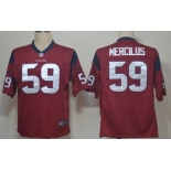 Nike Houston Texans #59 Whitney Mercilus Red Game Jersey