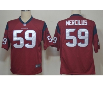 Nike Houston Texans #59 Whitney Mercilus Red Game Jersey