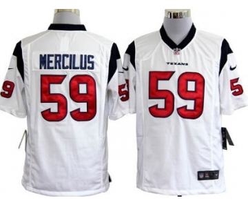 Nike Houston Texans #59 Whitney Mercilus White Game Jersey