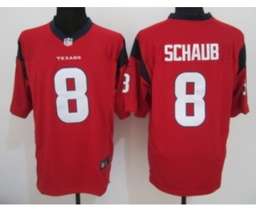 Nike Houston Texans #8 Matt Schaub Red Game Jersey