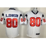 Nike Houston Texans #80 Andre Johnson White Game Jersey