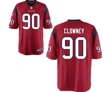 Nike Houston Texans #90 Jadeveon Clowney Red Game Jersey