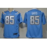 Nike San Diego Chargers #85 Antonio Gates Light Blue Game Jersey