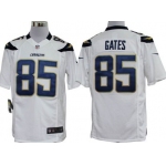 Nike San Diego Chargers #85 Antonio Gates White Game Jersey