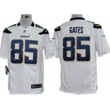 Nike San Diego Chargers #85 Antonio Gates White Game Jersey