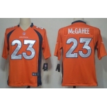 Nike Denver Broncos #23 Willis McGahee Orange Game Jersey