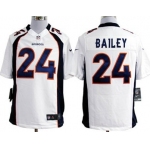 Nike Denver Broncos #24 Champ Bailey White Game Jersey
