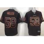 Nike Denver Broncos #58 Von Miller Lights Out Black Game Jersey