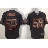 Nike Denver Broncos #58 Von Miller Lights Out Black Game Jersey