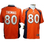 Nike Denver Broncos #80 Julius Thomas Orange Game Jersey