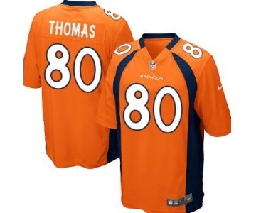 Nike Denver Broncos #80 Julius Thomas Orange Game Jersey