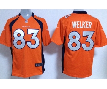 Nike Denver Broncos #83 Wes Welker Orange Game Jersey