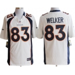 Nike Denver Broncos #83 Wes Welker White Game Jersey