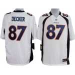Nike Denver Broncos #87 Eric Decker White Game Jersey