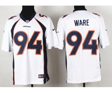 Nike Denver Broncos #94 DeMarcus Ware 2013 White Game Jersey