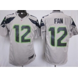 Nike Seattle Seahawks #12 Fan Gray Game Jersey