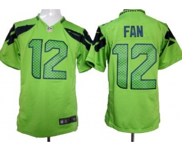 Nike Seattle Seahawks #12 Fan Green Game Jersey