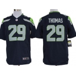 Nike Seattle Seahawks #29 Earl Thomas Navy Blue Game Jersey