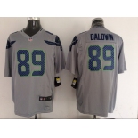 Nike Seattle Seahawks #89 Doug Baldwin Gray Game Jersey
