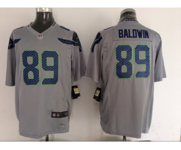 Nike Seattle Seahawks #89 Doug Baldwin Gray Game Jersey