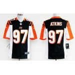 Nike Cincinnati Bengals #97 Geno Atkins Black Game Jersey