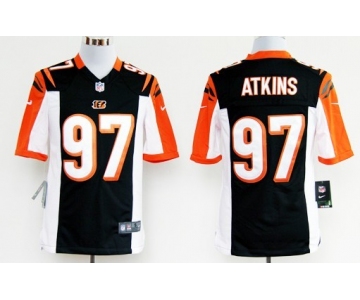 Nike Cincinnati Bengals #97 Geno Atkins Black Game Jersey