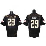 Men's Kansas City Chiefs #29 Eric Berry Black 2016 Pro Bowl Nike Elite Jersey