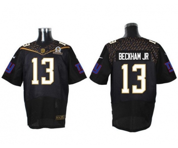 Men's New York Giants #13 Odell Beckham Jr Black 2016 Pro Bowl Nike Elite Jersey