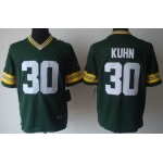 Nike Green Bay Packers #30 John Kuhn Green Game Jersey