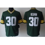 Nike Green Bay Packers #30 John Kuhn Green Game Jersey
