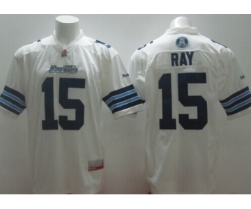 CFL Toronto Argonauts #15 Ricky Ray White Jersey