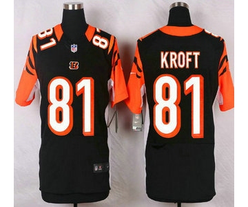 Cincinnati Bengals #81 Tyler Kroft Black Team Color NFL Nike Elite Jersey