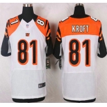 Cincinnati Bengals #81 Tyler Kroft White Road NFL Nike Elite Jersey